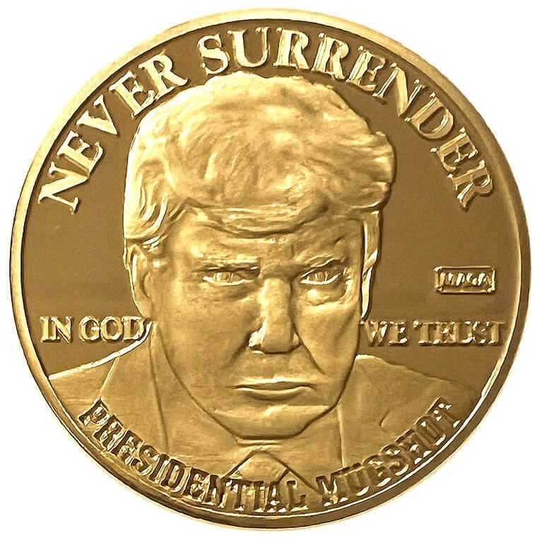 Gold Coin Trump Front